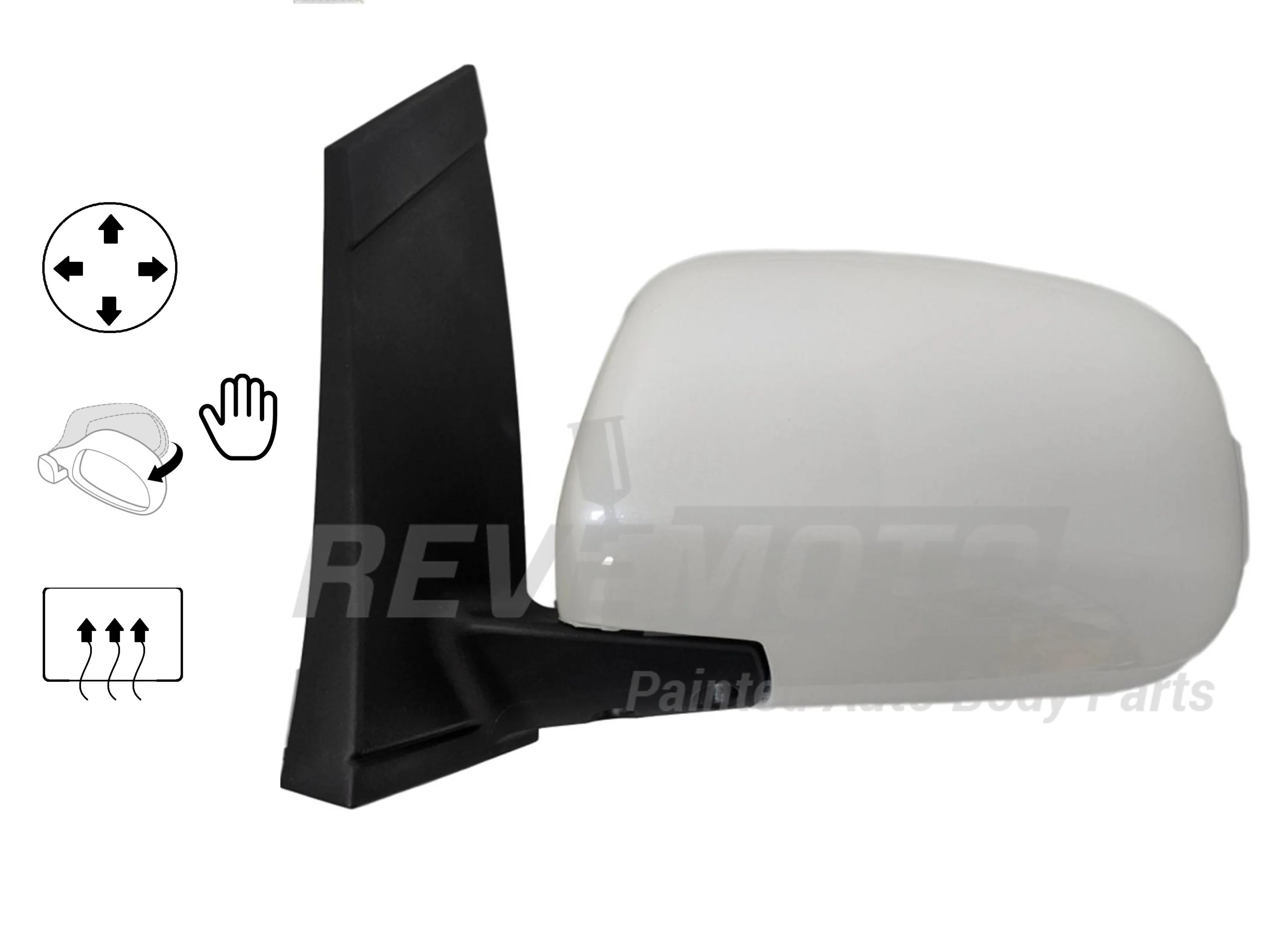2007 Toyota Sienna : Side View Mirror Painted - Image 7