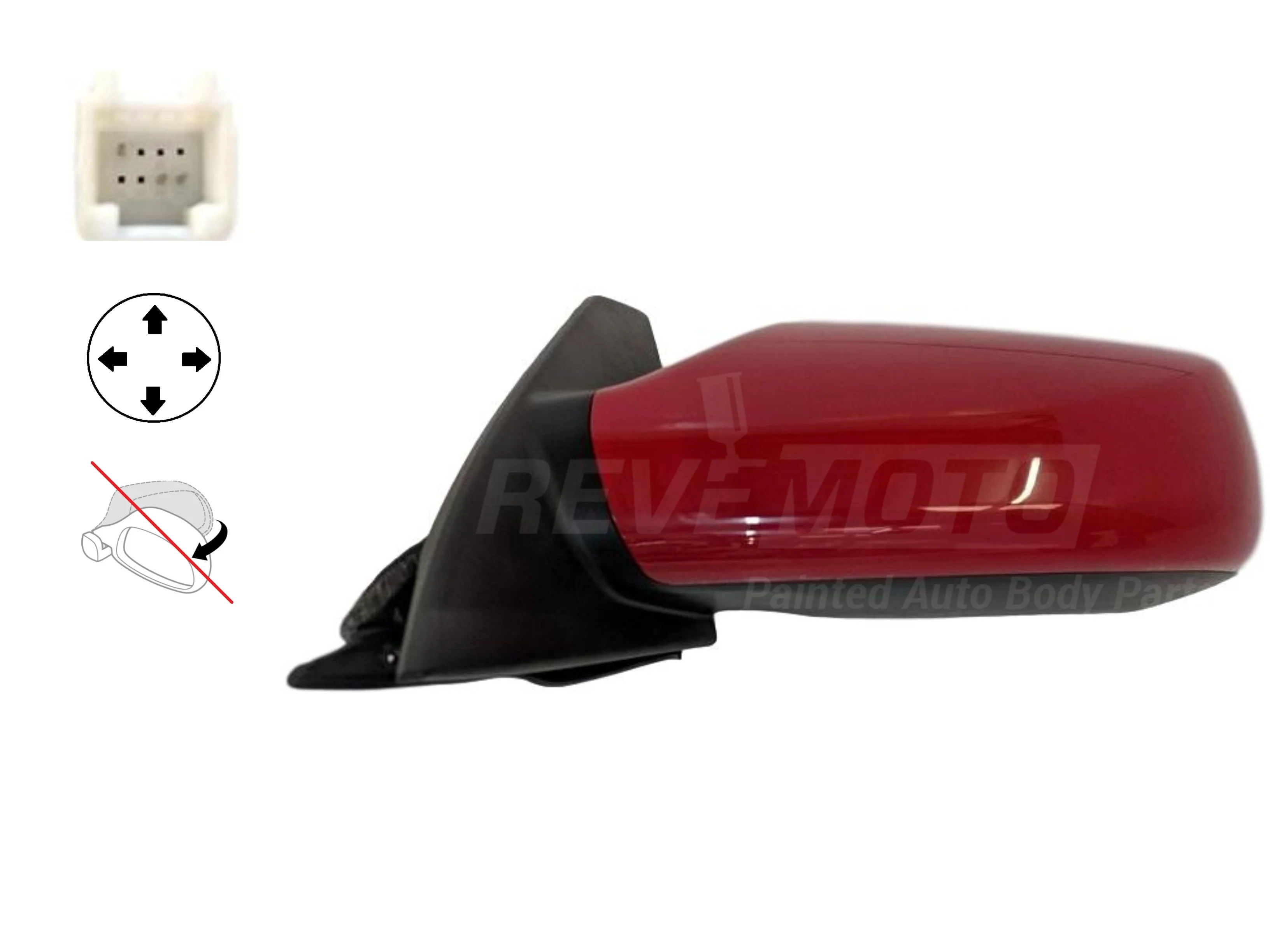 2008 Nissan Altima : Side View Mirror Painted (Coupe)