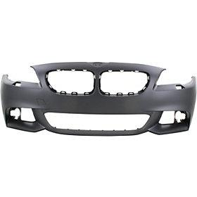 2011 BMW 528i : Front Bumper Painted (WITH: M-Package | WITHOUT: Park Assist Sensor Holes; OE Replacement)