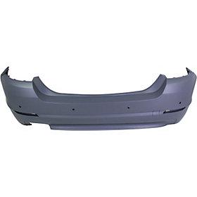 2011 BMW 528i : Rear Bumper Painted (WITHOUT: M-Package | WITH: Park Assist Sensor Holes; CAPA Certified) - Image 3