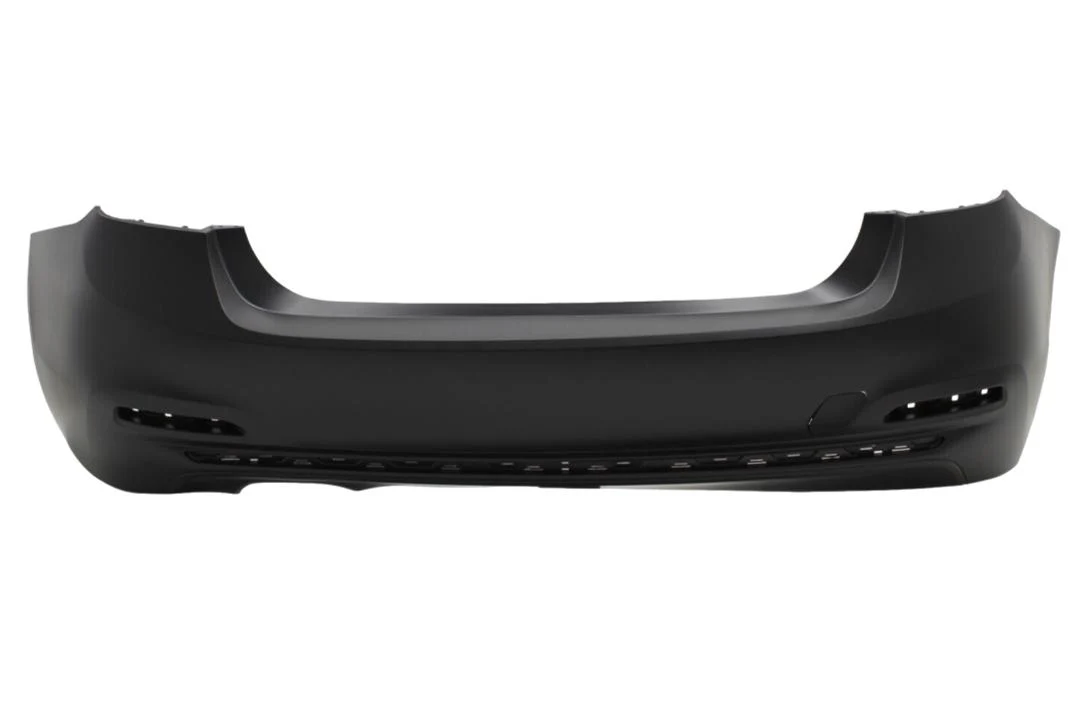 2016-2018 BMW 3-Series : Rear Bumper Painted (Sedan | WITH: Chrome Trim)